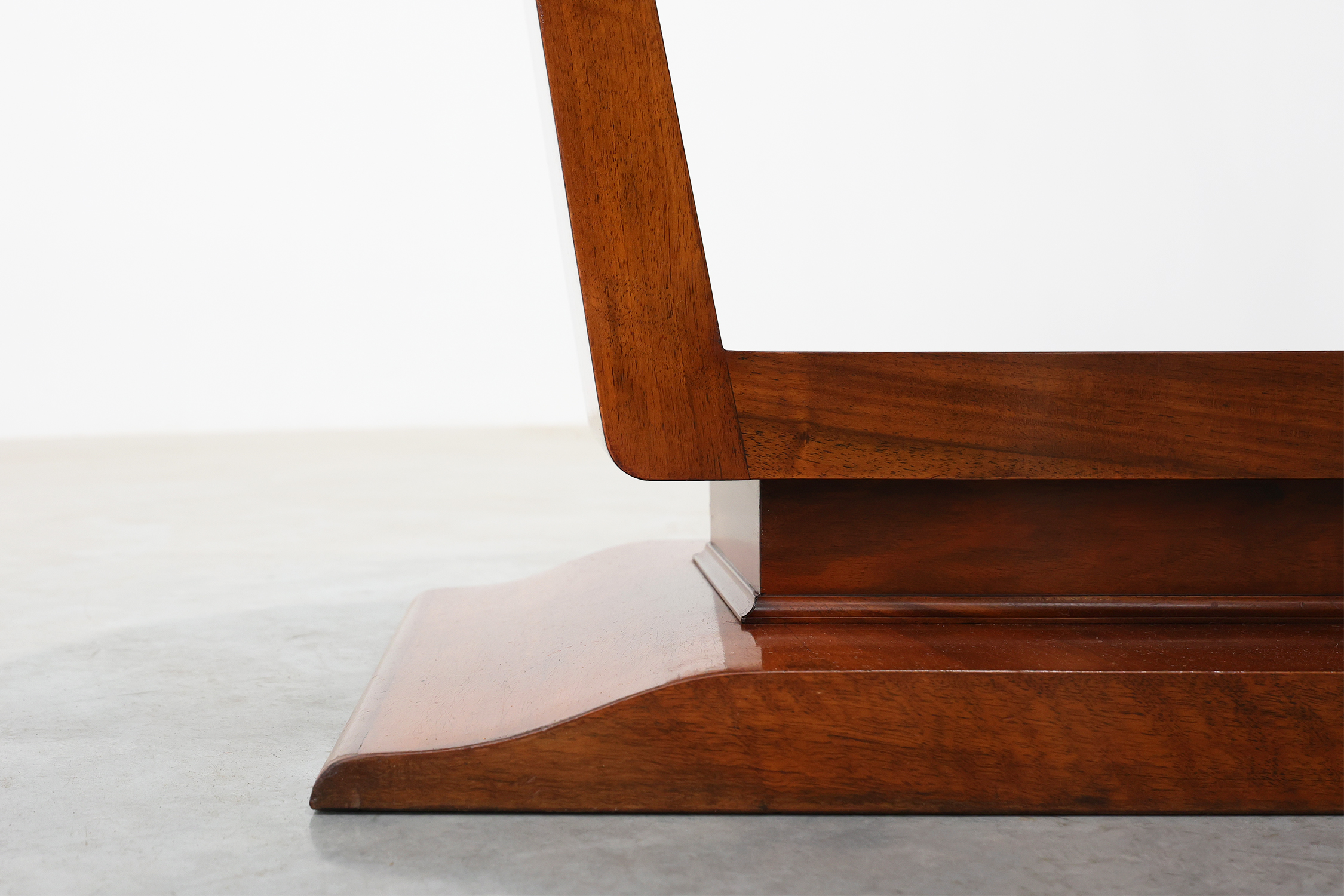 Art Deco Walnut Veneer Coffee Table, Belgium, circa 1920thumbnail